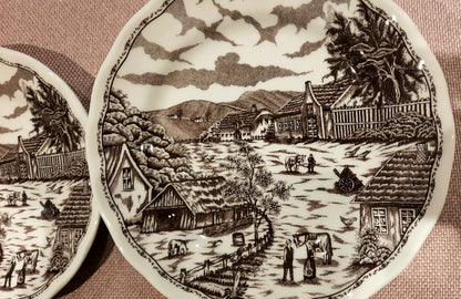 8 assiettes Ironstone