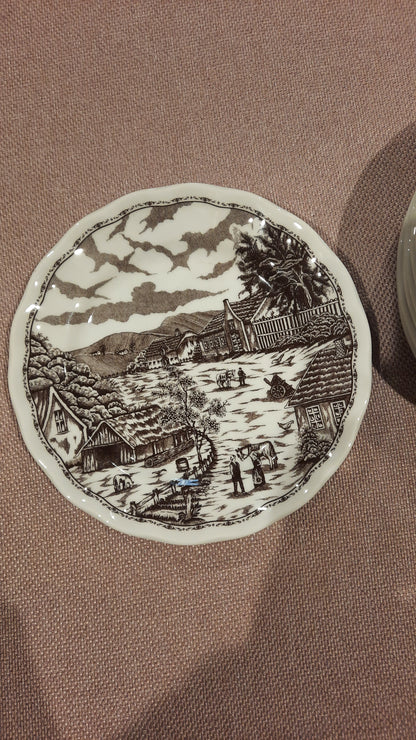 8 assiettes Ironstone