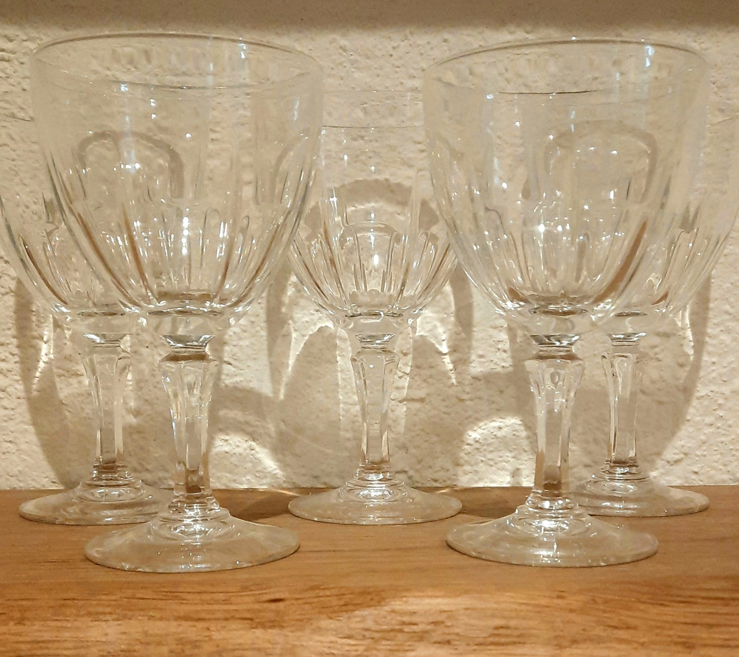 5 copos de cristal Arques Bergamo