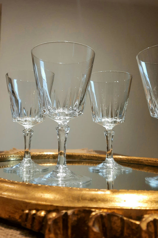 4 copas de vino de cristal Arques, modelo Versaille