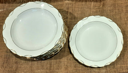 Juego de 8 platos de porcelana fina MS - Fabricado en Berry