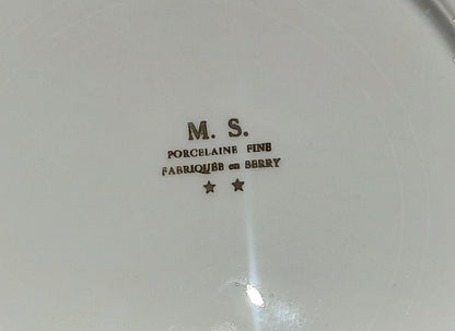 Juego de 8 platos de porcelana fina MS - Fabricado en Berry