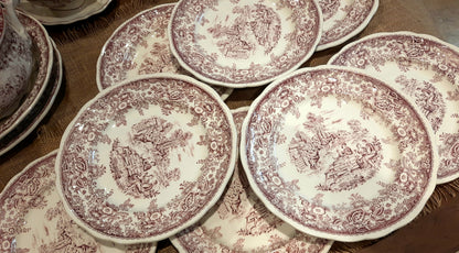 Conjunto de 8 pratos planos