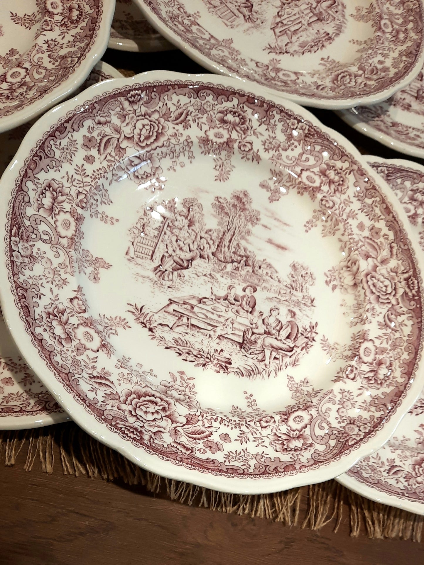 Conjunto de 8 pratos planos