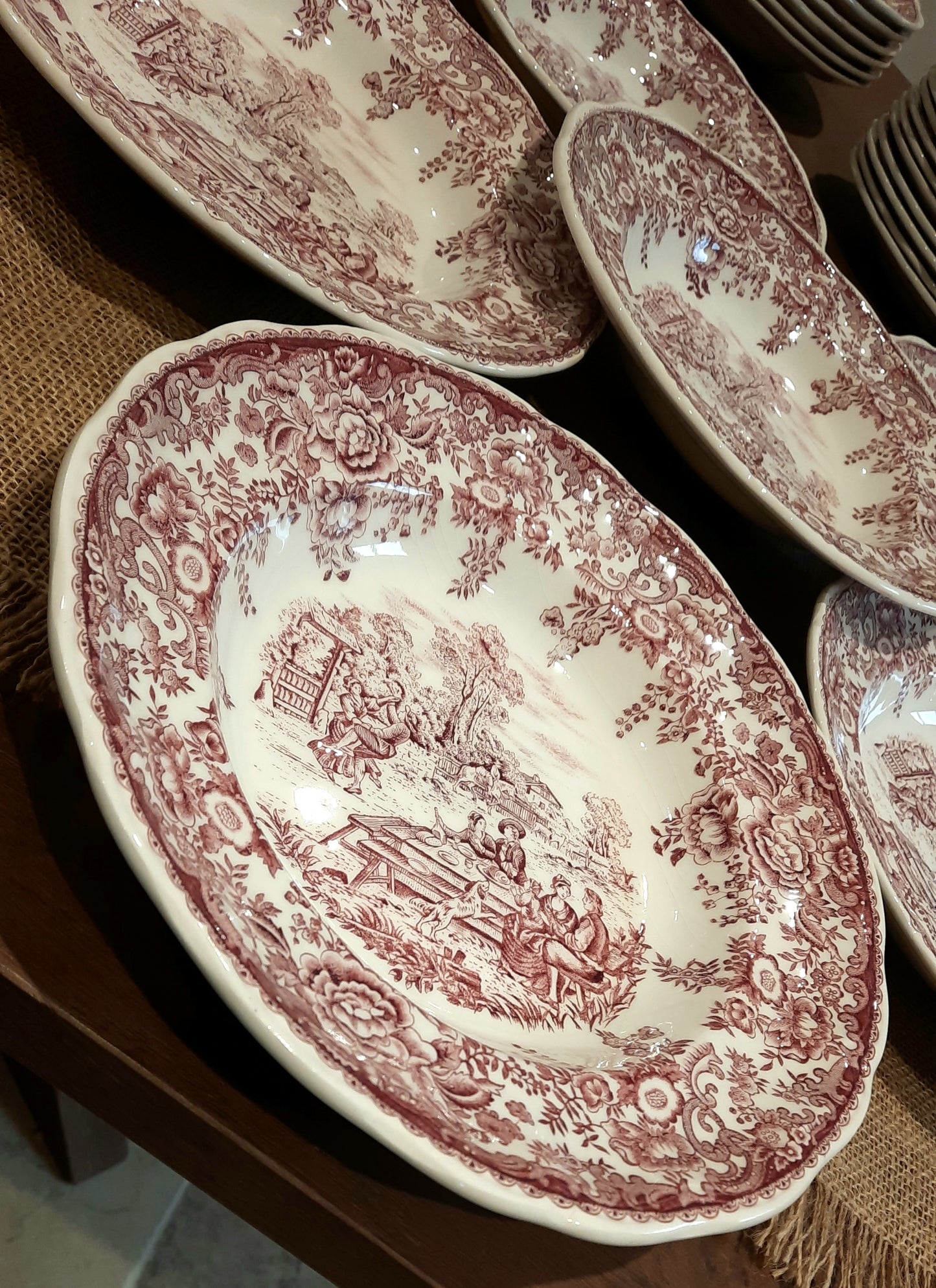 Conjunto de 6 pratos de sopa