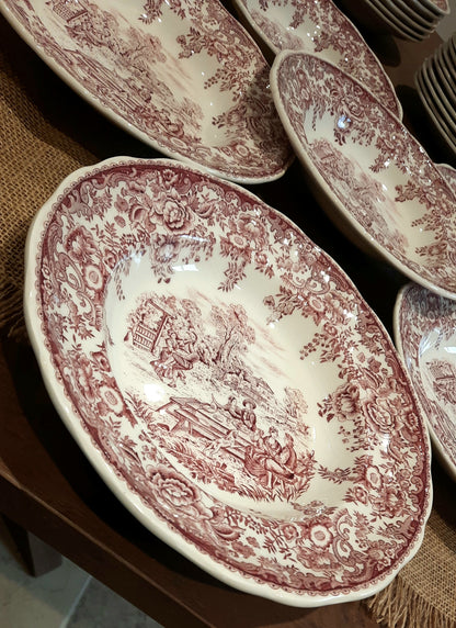 Conjunto de 6 pratos de sopa