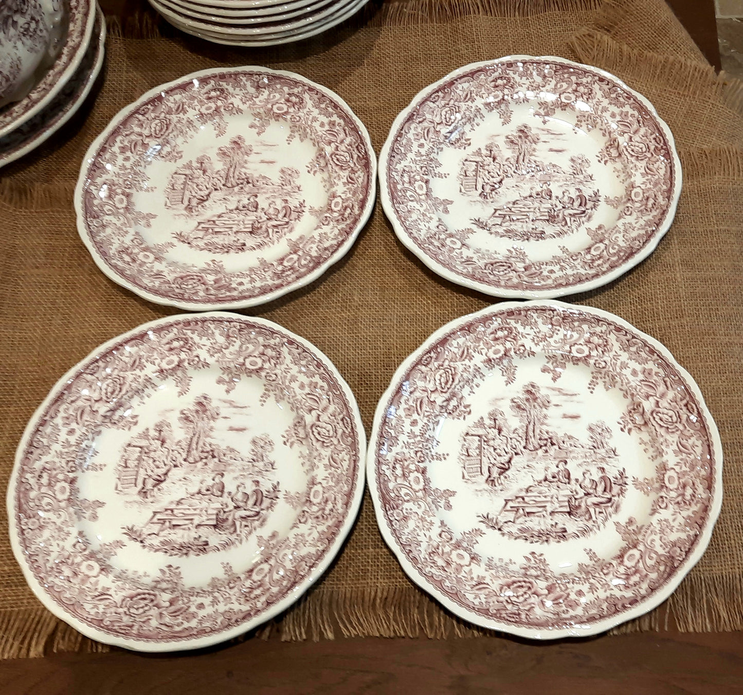 Conjunto de 4 pratos planos