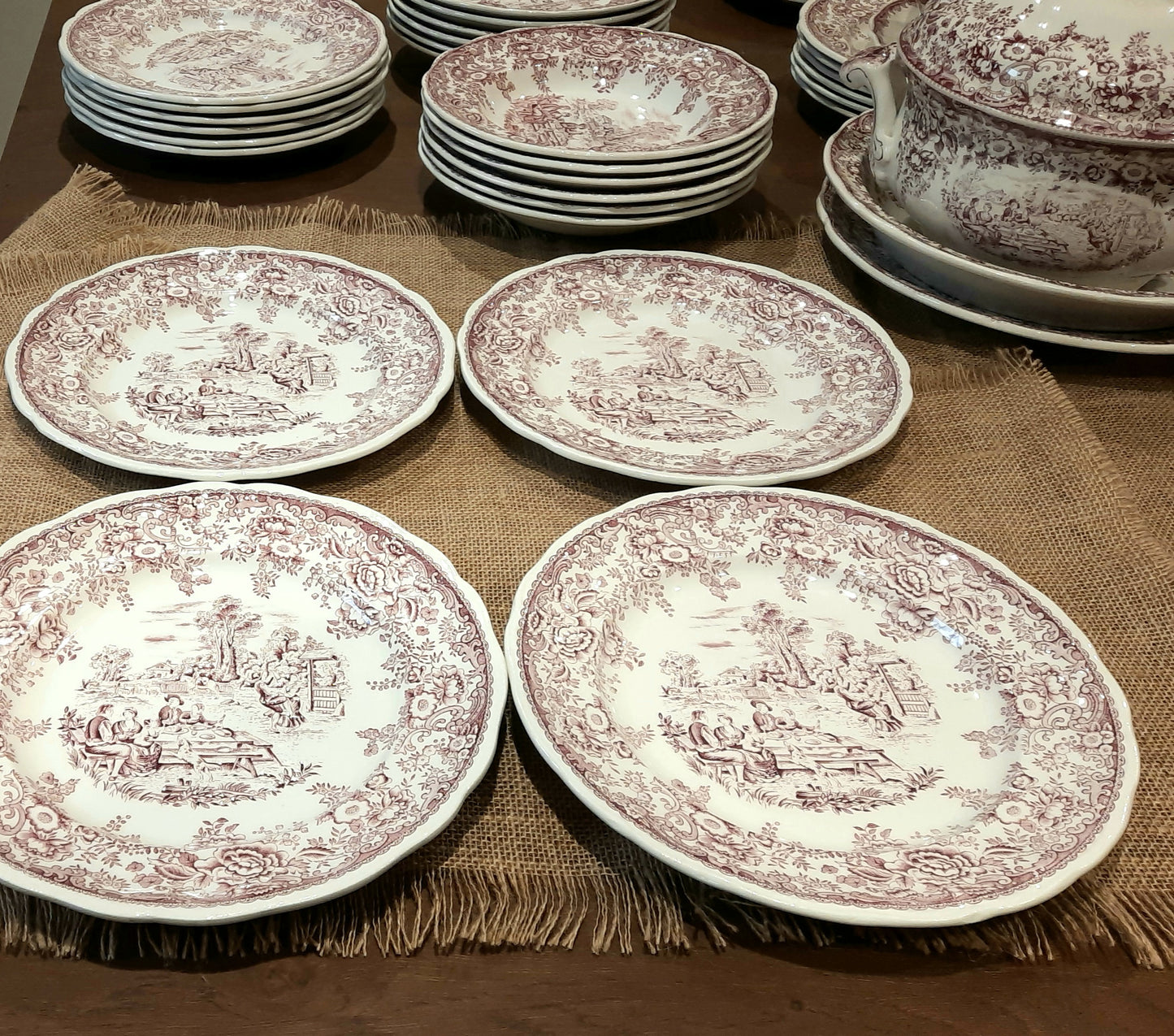 Conjunto de 4 pratos planos