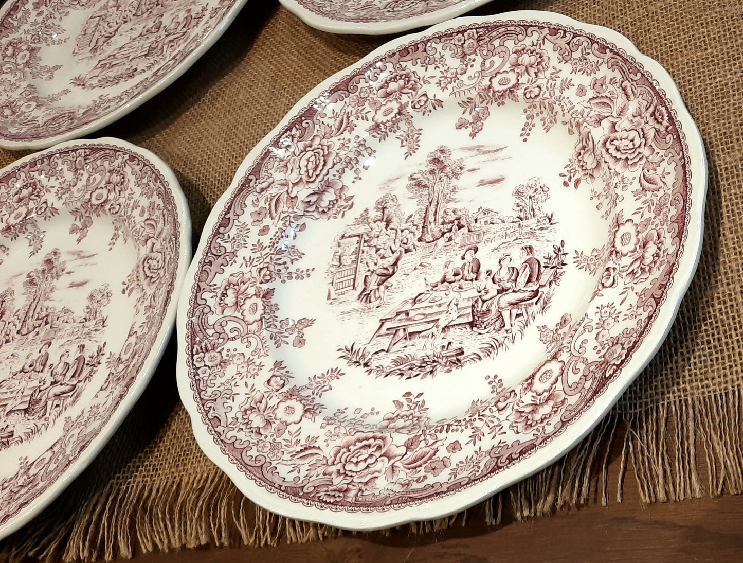 Conjunto de 4 pratos planos