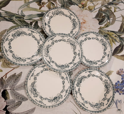 Juego de 6 platos de postre Ninon Salins – Terre de Fer – Elegancia y autenticidad
