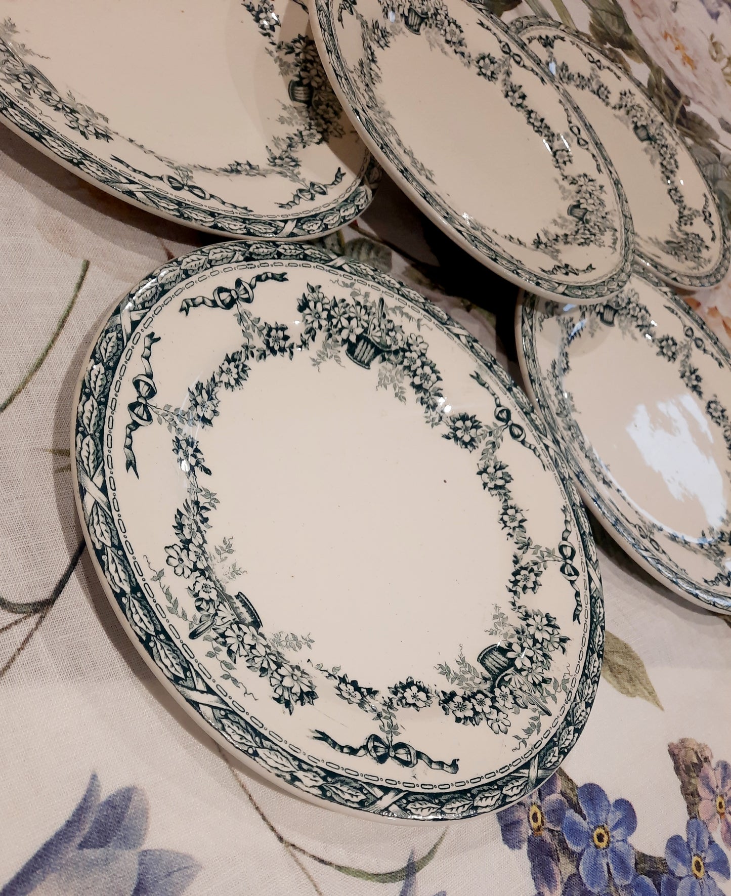 Juego de 6 platos de postre Ninon Salins – Terre de Fer – Elegancia y autenticidad