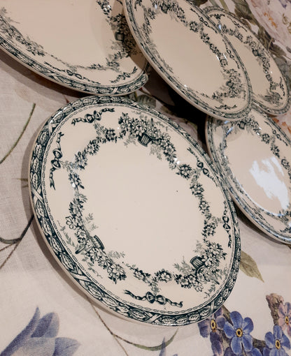 Juego de 6 platos de postre Ninon Salins – Terre de Fer – Elegancia y autenticidad