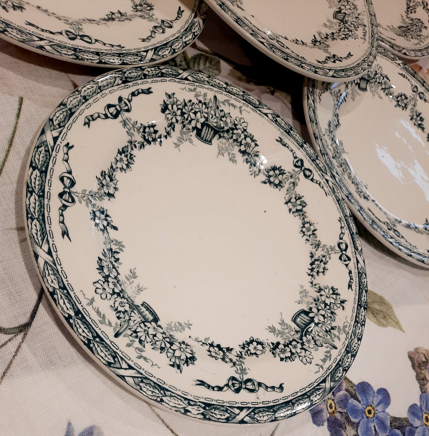 Juego de 6 platos de postre Ninon Salins – Terre de Fer – Elegancia y autenticidad