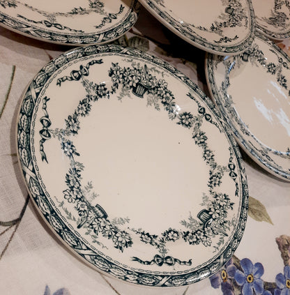 Juego de 6 platos de postre Ninon Salins – Terre de Fer – Elegancia y autenticidad