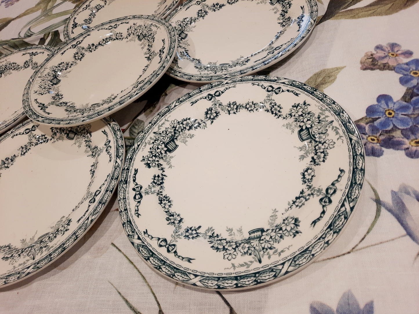 Juego de 6 platos de postre Ninon Salins – Terre de Fer – Elegancia y autenticidad