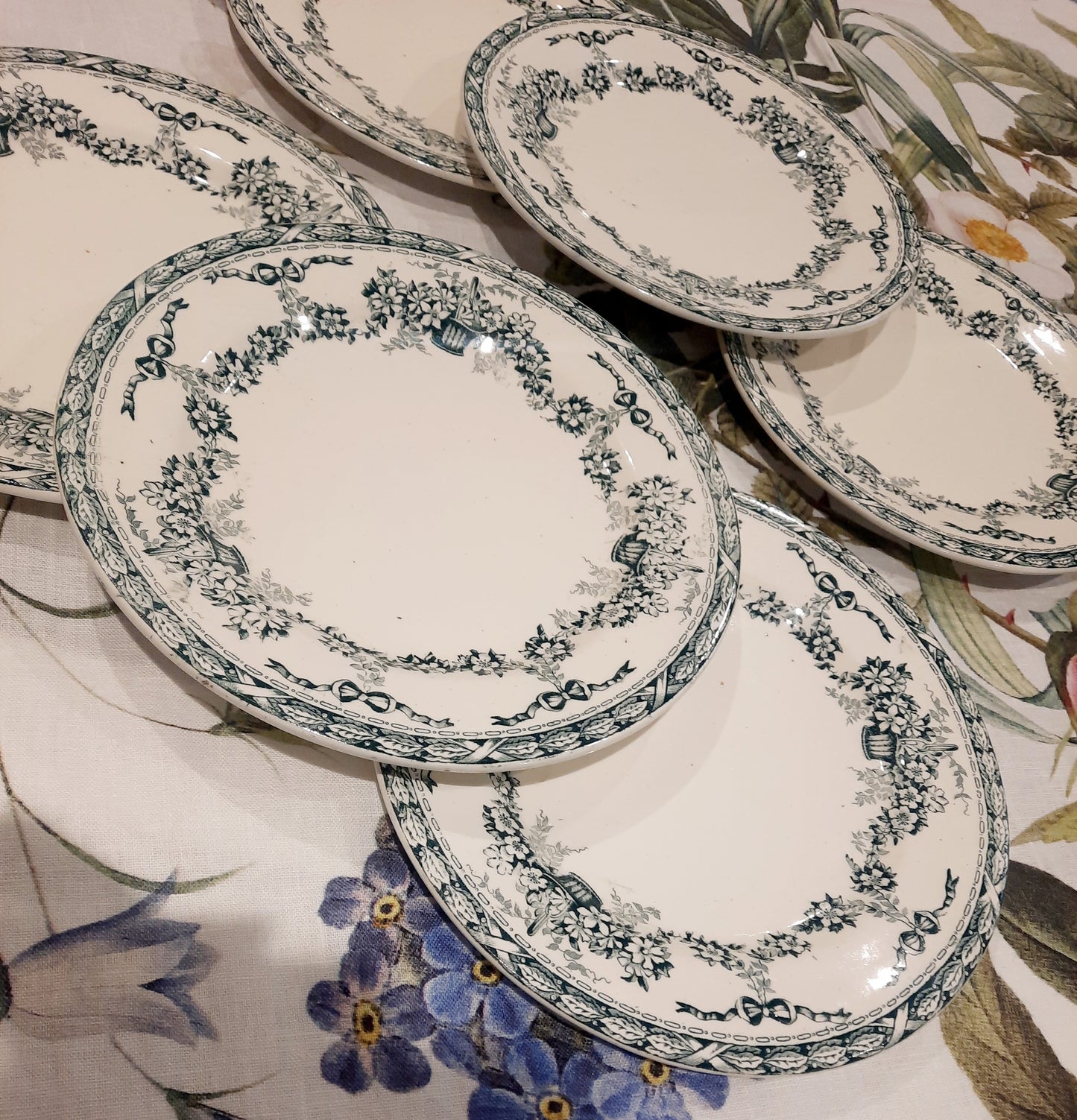 Juego de 6 platos de postre Ninon Salins – Terre de Fer – Elegancia y autenticidad
