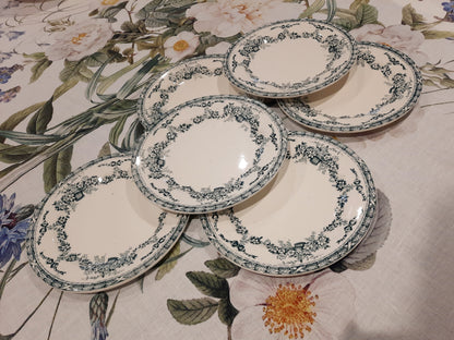 Juego de 6 platos de postre Ninon Salins – Terre de Fer – Elegancia y autenticidad