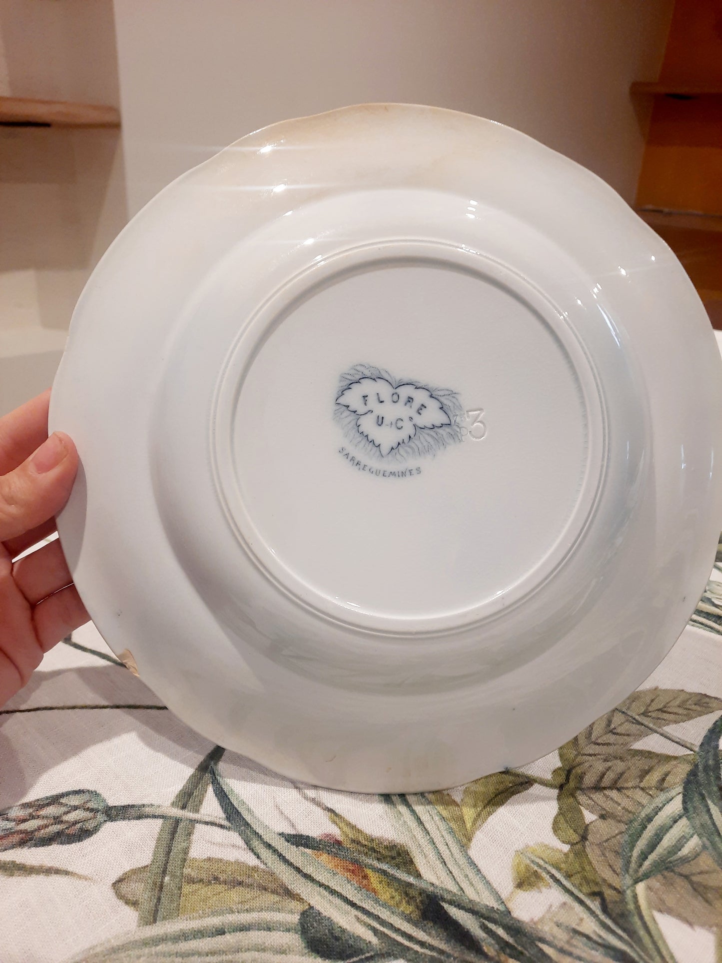 Lot de 2 Assiettes Creuses "Flore" – U&C Sarreguemines
