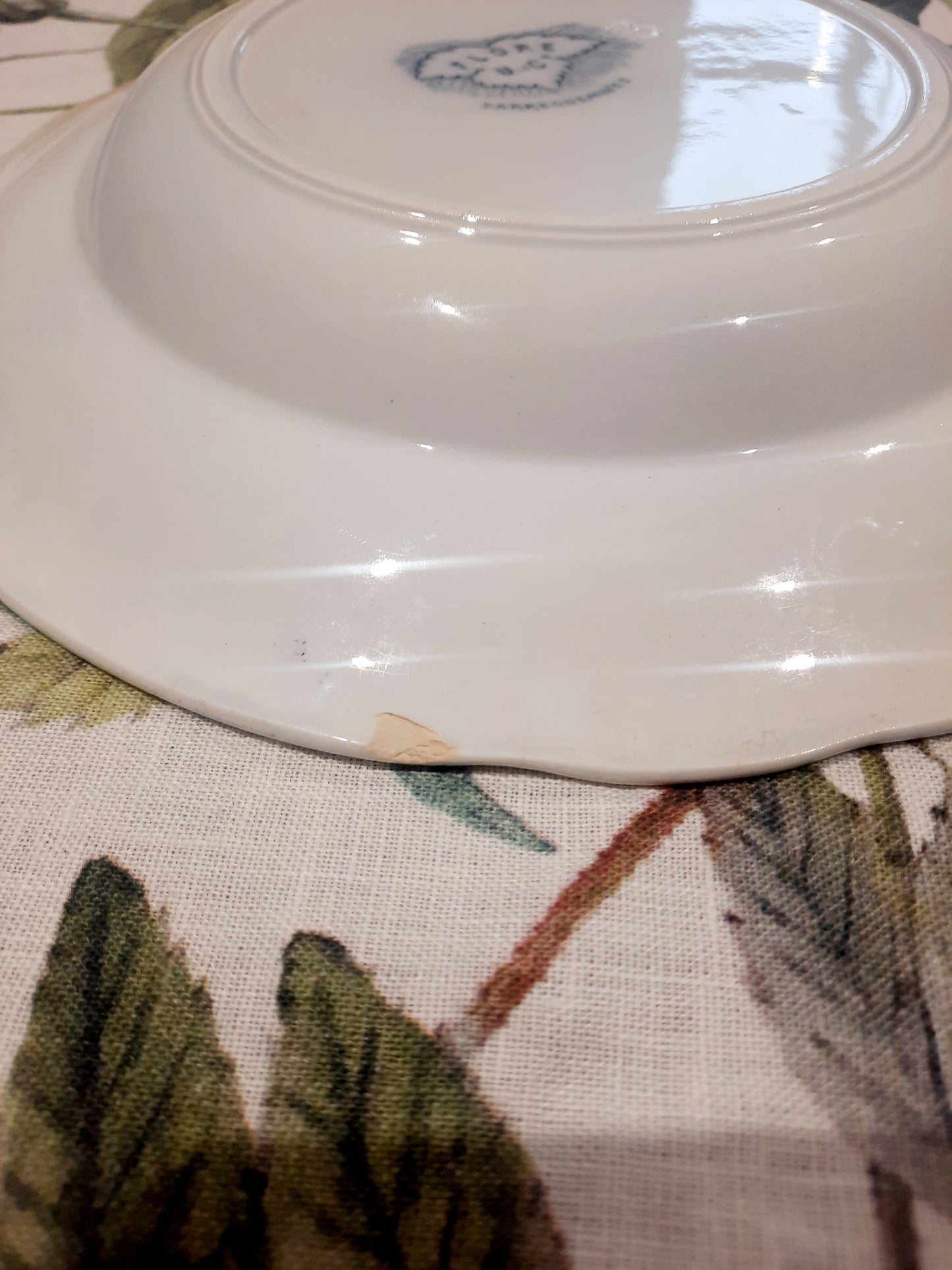 Lot de 2 Assiettes Creuses "Flore" – U&C Sarreguemines
