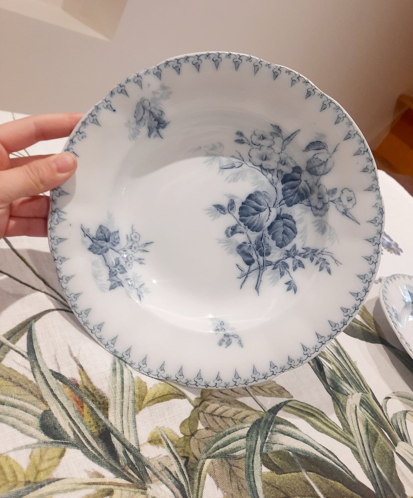Lot de 2 Assiettes Creuses "Flore" – U&C Sarreguemines