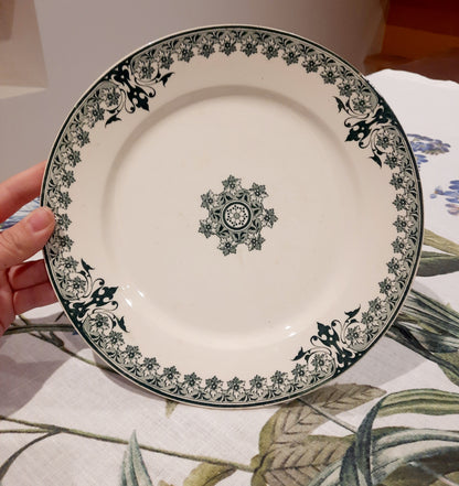 Assiette Plate "Dahomey" – Sarreguemines & Digoin