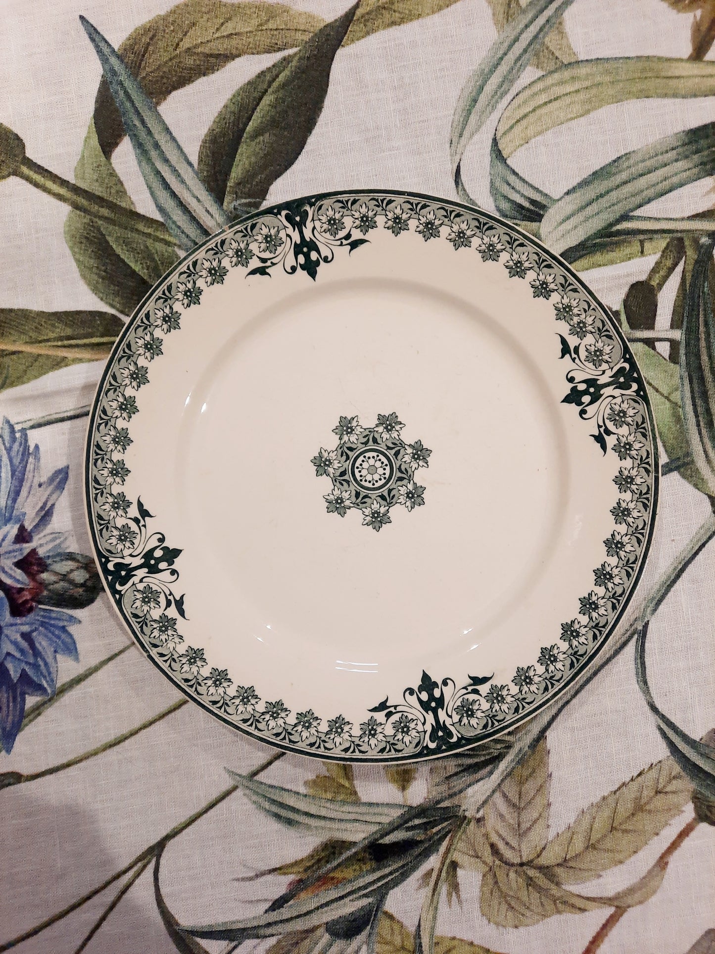 Assiette Plate "Dahomey" – Sarreguemines & Digoin
