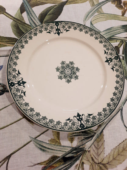 Assiette Plate "Dahomey" – Sarreguemines & Digoin