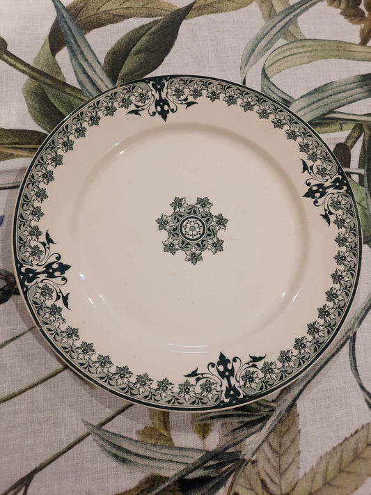 Assiette Plate "Dahomey" – Sarreguemines & Digoin