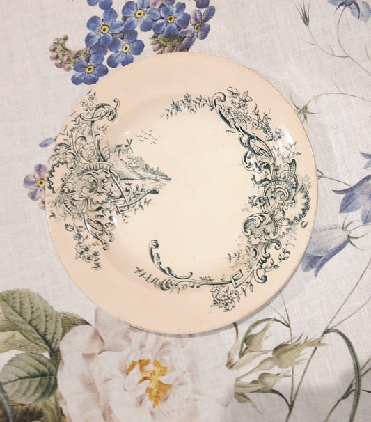 Assiette à Soupe "Louis XV" – Salins Terre de Fer