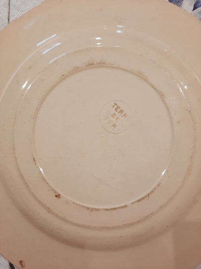 2 Assiettes à Dessert en Terre de Fer