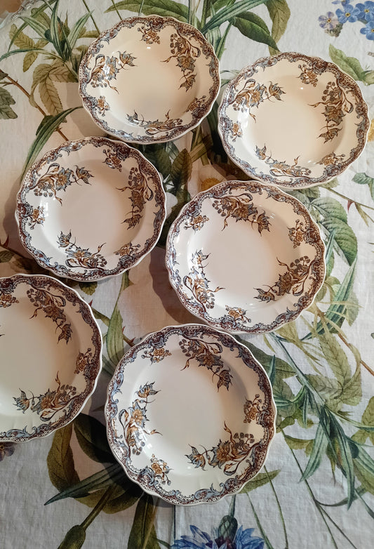 Service de 6 assiettes creuses "Chevreuse" !