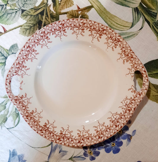 Plat avec 2 manches Sarreguemines "Florine"