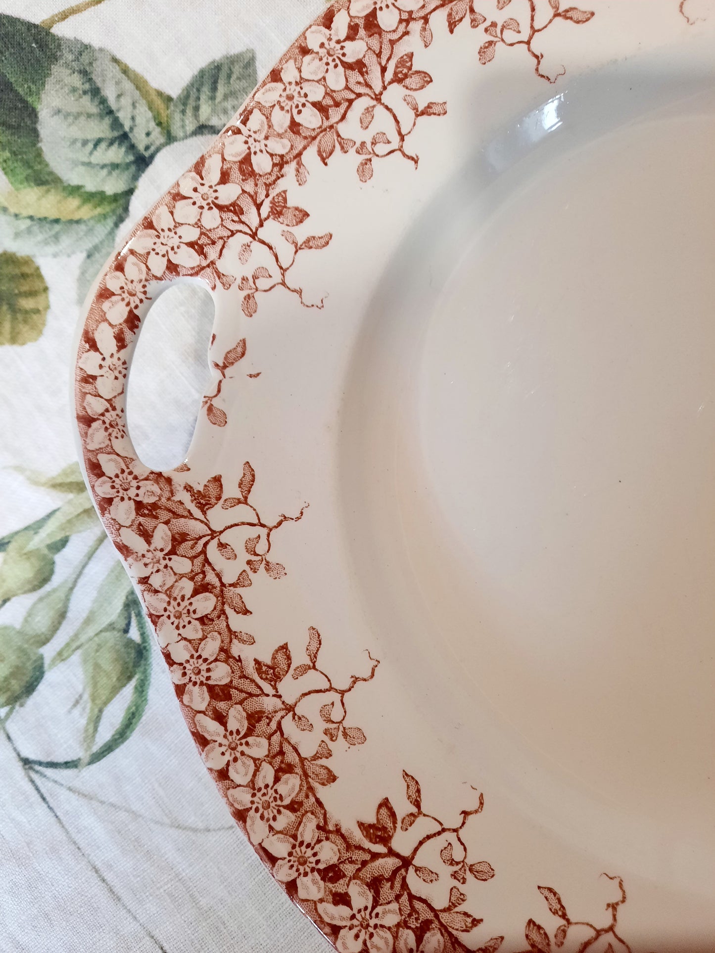 Plat avec 2 manches Sarreguemines "Florine"