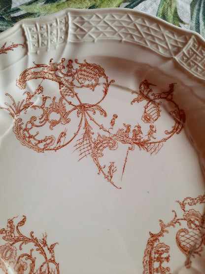 Lot de 6 assiettes plates  – Manufacture Waechtersbach, XIXe siècle