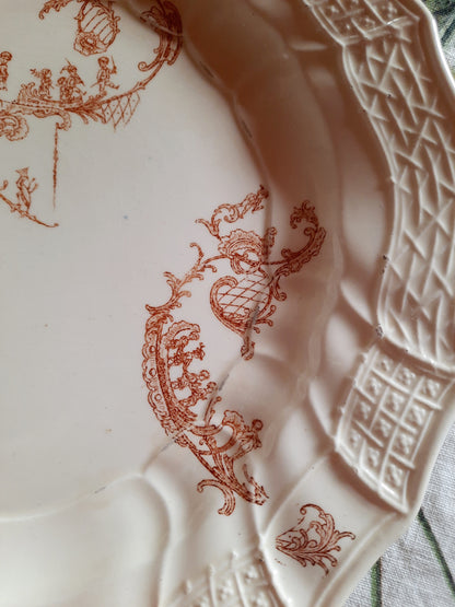 Lot de 6 assiettes plates  – Manufacture Waechtersbach, XIXe siècle