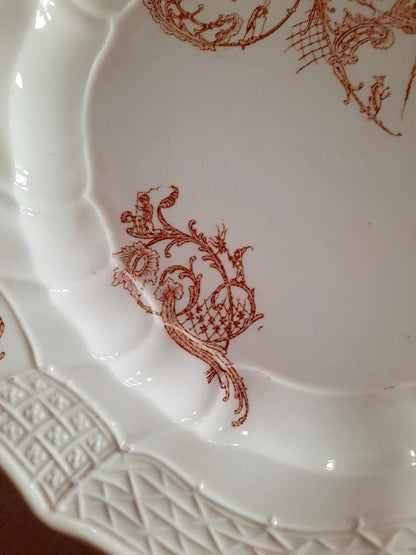 Lot de 6 assiettes plates  – Manufacture Waechtersbach, XIXe siècle