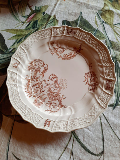 Lot de 6 assiettes plates  – Manufacture Waechtersbach, XIXe siècle