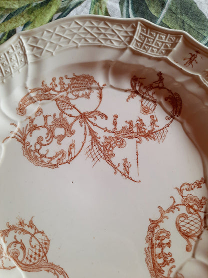 Lot de 6 assiettes plates  – Manufacture Waechtersbach, XIXe siècle