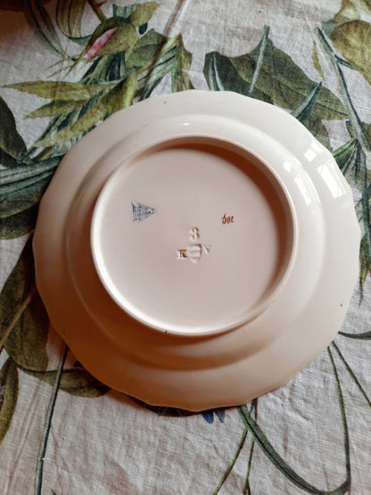 Lot de 6 assiettes plates  – Manufacture Waechtersbach, XIXe siècle