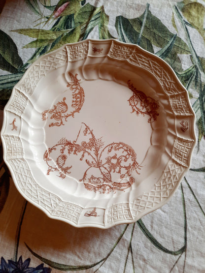 Lot de 6 assiettes plates  – Manufacture Waechtersbach, XIXe siècle