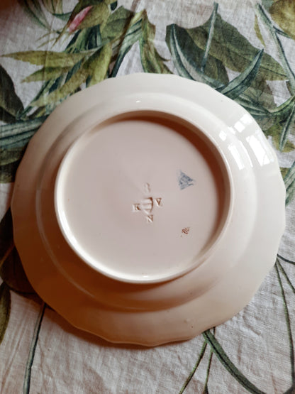 Lot de 6 assiettes plates  – Manufacture Waechtersbach, XIXe siècle