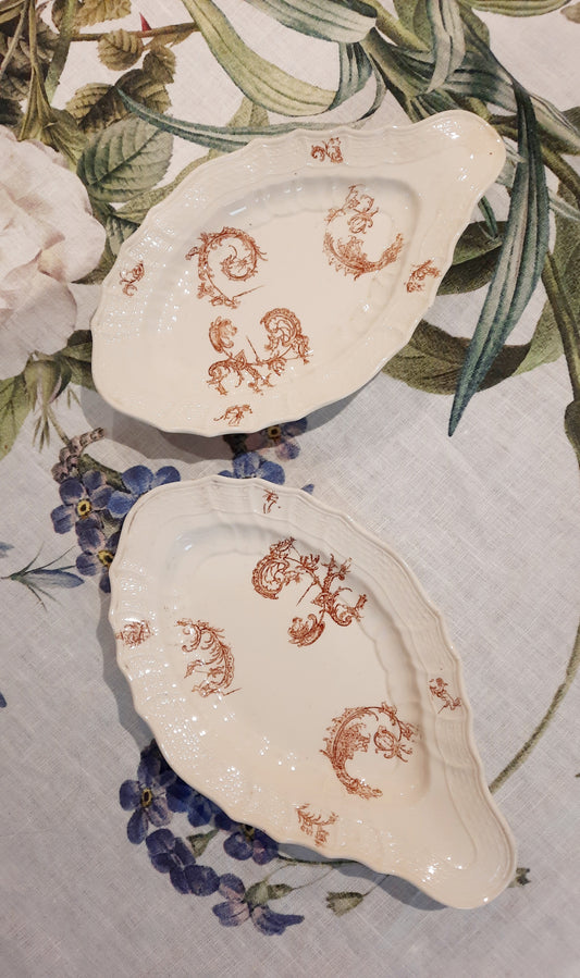 Paire de raviers – Manufacture Waechtersbach, XIXe siècle