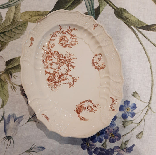 Petit plat ancien – Manufacture Waechtersbach, XIXe siècle