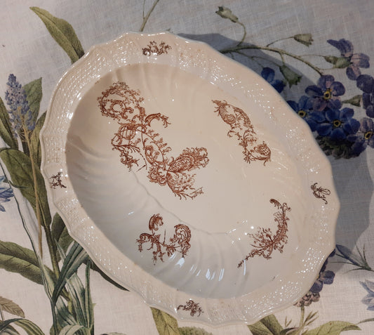 Plat creux ancien – Manufacture Waechtersbach, XIXe siècle