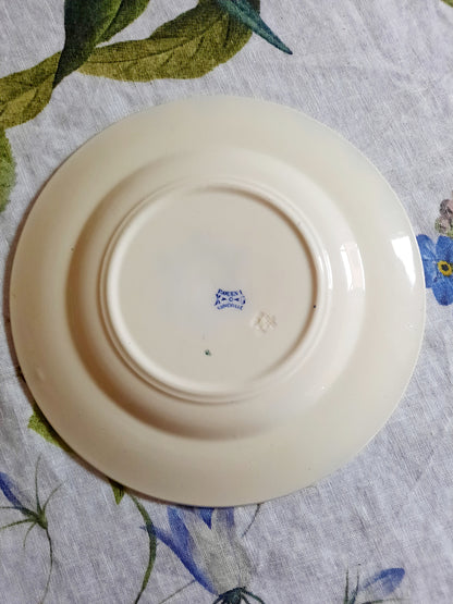 Lot de 8 assiettes à dessert Lunéville K&G Rouen – XIXe siècle
