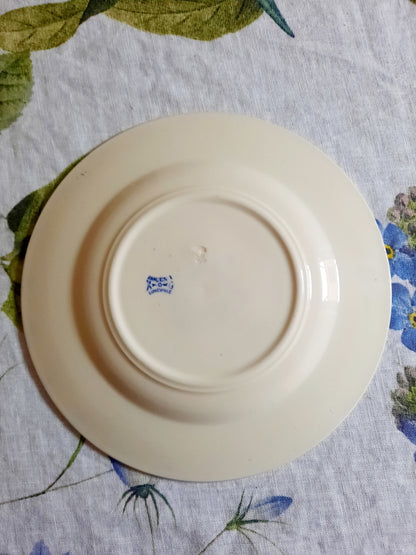 Lot de 8 assiettes à dessert Lunéville K&G Rouen – XIXe siècle