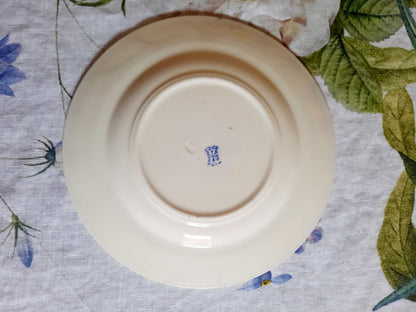 Lot de 8 assiettes à dessert Lunéville K&G Rouen – XIXe siècle