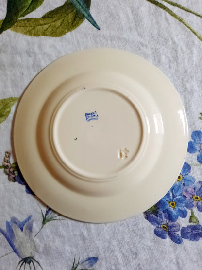 Lot de 4 assiettes à dessert Lunéville K&G Rouen – XIXe siècle