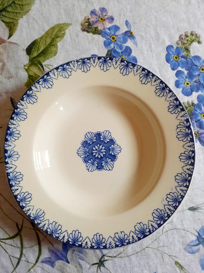 Lot de 6 assiettes creuses Lunéville K&G Rouen – XIXe siècle