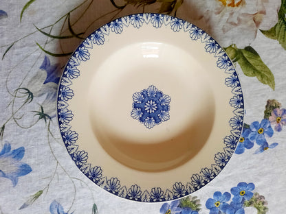 Lot de 6 assiettes creuses Lunéville K&G Rouen – XIXe siècle